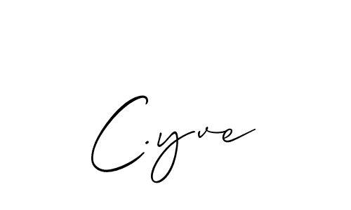 How to Draw C.yve signature style? Allison_Script is a latest design signature styles for name C.yve. C.yve signature style 2 images and pictures png