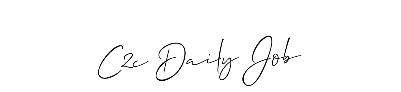 How to make C2c Daily Job signature? Allison_Script is a professional autograph style. Create handwritten signature for C2c Daily Job name. C2c Daily Job signature style 2 images and pictures png