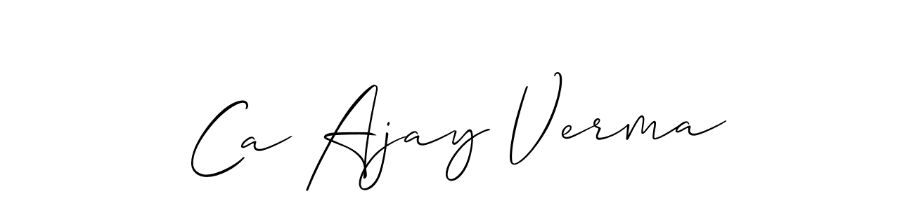 Check out images of Autograph of Ca Ajay Verma name. Actor Ca Ajay Verma Signature Style. Allison_Script is a professional sign style online. Ca Ajay Verma signature style 2 images and pictures png