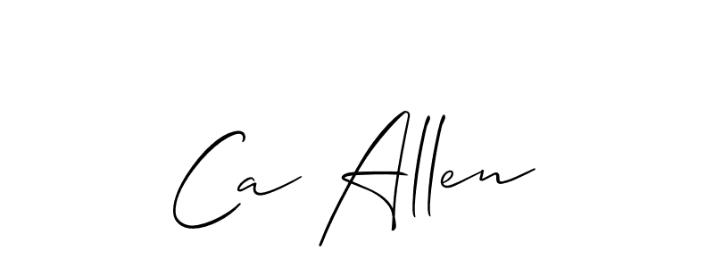 Also You can easily find your signature by using the search form. We will create Ca Allen name handwritten signature images for you free of cost using Allison_Script sign style. Ca Allen signature style 2 images and pictures png
