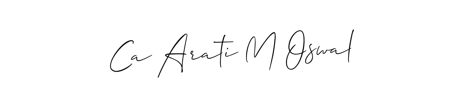 See photos of Ca Arati M Oswal official signature by Spectra . Check more albums & portfolios. Read reviews & check more about Allison_Script font. Ca Arati M Oswal signature style 2 images and pictures png