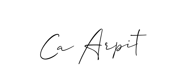 Make a short Ca Arpit signature style. Manage your documents anywhere anytime using Allison_Script. Create and add eSignatures, submit forms, share and send files easily. Ca Arpit signature style 2 images and pictures png