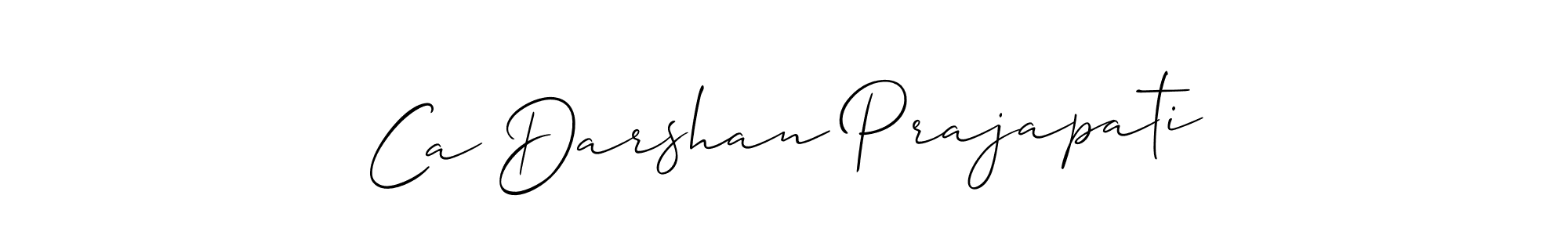 if you are searching for the best signature style for your name Ca Darshan Prajapati. so please give up your signature search. here we have designed multiple signature styles  using Allison_Script. Ca Darshan Prajapati signature style 2 images and pictures png