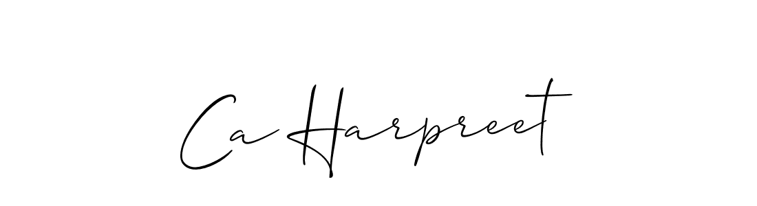 Make a beautiful signature design for name Ca Harpreet. Use this online signature maker to create a handwritten signature for free. Ca Harpreet signature style 2 images and pictures png