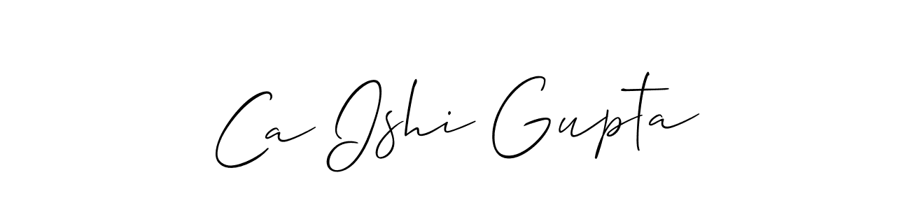 Make a beautiful signature design for name Ca Ishi Gupta. Use this online signature maker to create a handwritten signature for free. Ca Ishi Gupta signature style 2 images and pictures png