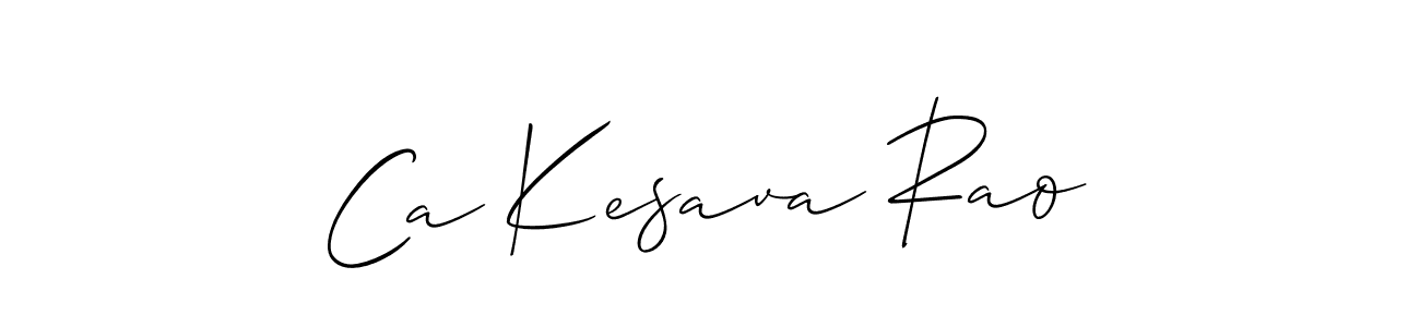 Best and Professional Signature Style for Ca Kesava Rao. Allison_Script Best Signature Style Collection. Ca Kesava Rao signature style 2 images and pictures png