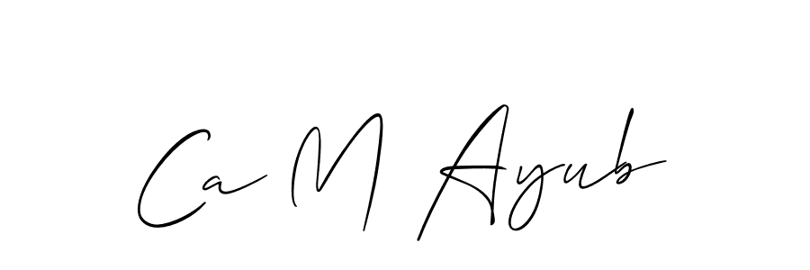 Here are the top 10 professional signature styles for the name Ca M Ayub. These are the best autograph styles you can use for your name. Ca M Ayub signature style 2 images and pictures png