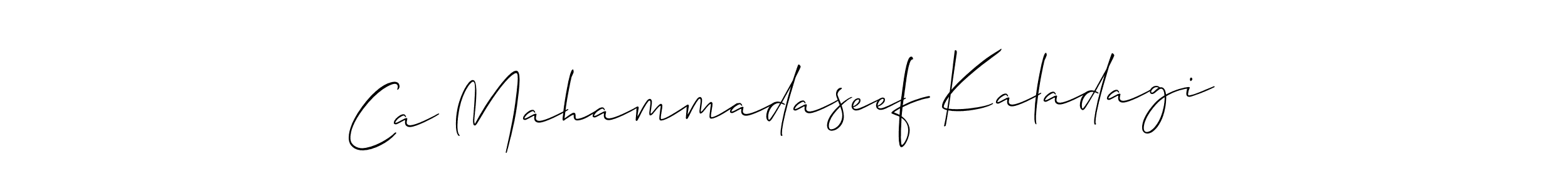 This is the best signature style for the Ca Mahammadaseef Kaladagi name. Also you like these signature font (Allison_Script). Mix name signature. Ca Mahammadaseef Kaladagi signature style 2 images and pictures png