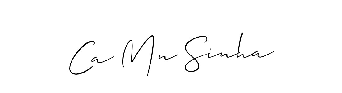 How to Draw Ca Mn Sinha signature style? Allison_Script is a latest design signature styles for name Ca Mn Sinha. Ca Mn Sinha signature style 2 images and pictures png