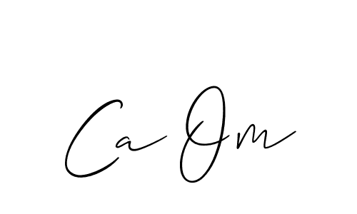 if you are searching for the best signature style for your name Ca Om. so please give up your signature search. here we have designed multiple signature styles  using Allison_Script. Ca Om signature style 2 images and pictures png