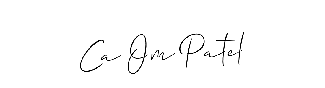 Once you've used our free online signature maker to create your best signature Allison_Script style, it's time to enjoy all of the benefits that Ca Om Patel name signing documents. Ca Om Patel signature style 2 images and pictures png