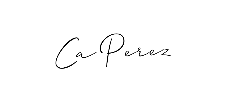 Also we have Ca Perez name is the best signature style. Create professional handwritten signature collection using Allison_Script autograph style. Ca Perez signature style 2 images and pictures png