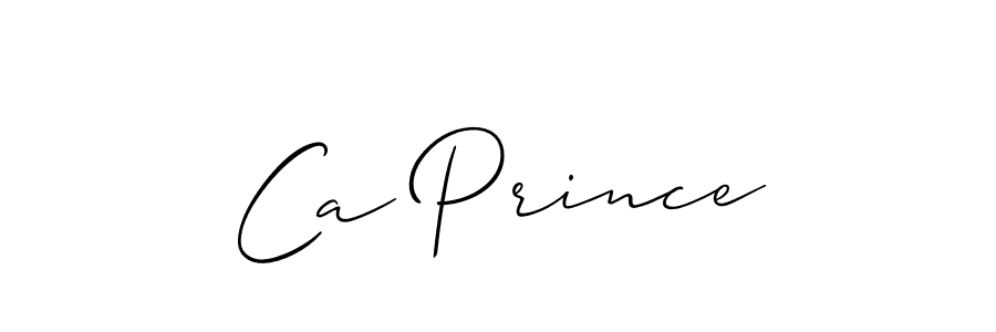 How to make Ca Prince name signature. Use Allison_Script style for creating short signs online. This is the latest handwritten sign. Ca Prince signature style 2 images and pictures png