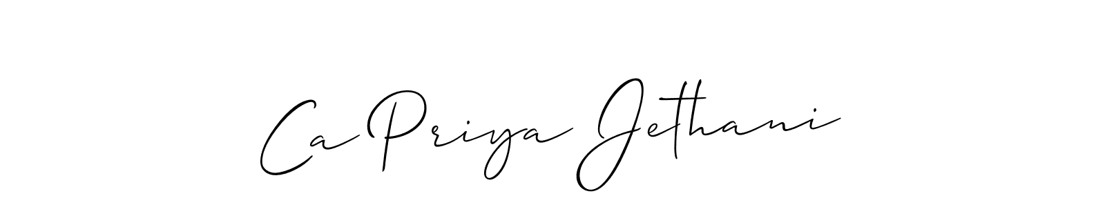 Check out images of Autograph of Ca Priya Jethani name. Actor Ca Priya Jethani Signature Style. Allison_Script is a professional sign style online. Ca Priya Jethani signature style 2 images and pictures png