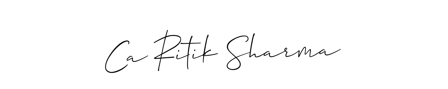 Make a beautiful signature design for name Ca Ritik Sharma. Use this online signature maker to create a handwritten signature for free. Ca Ritik Sharma signature style 2 images and pictures png