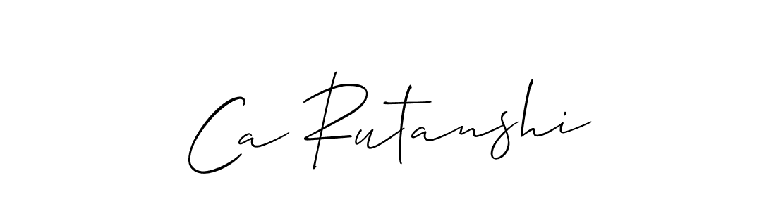 Make a beautiful signature design for name Ca Rutanshi. Use this online signature maker to create a handwritten signature for free. Ca Rutanshi signature style 2 images and pictures png