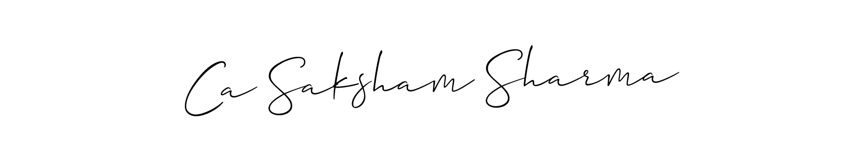 Here are the top 10 professional signature styles for the name Ca Saksham Sharma. These are the best autograph styles you can use for your name. Ca Saksham Sharma signature style 2 images and pictures png