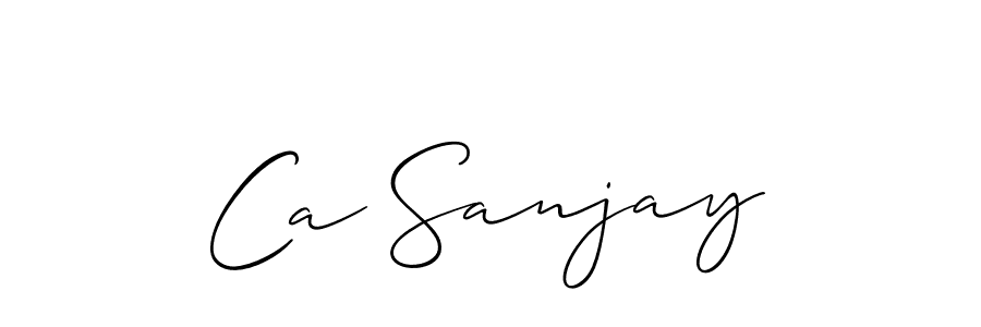 Check out images of Autograph of Ca Sanjay name. Actor Ca Sanjay Signature Style. Allison_Script is a professional sign style online. Ca Sanjay signature style 2 images and pictures png