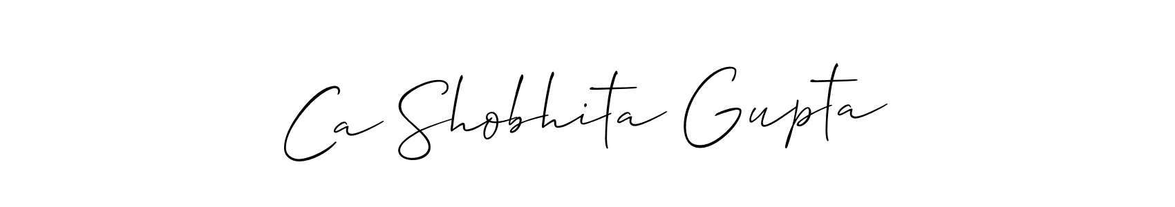 Best and Professional Signature Style for Ca Shobhita Gupta. Allison_Script Best Signature Style Collection. Ca Shobhita Gupta signature style 2 images and pictures png