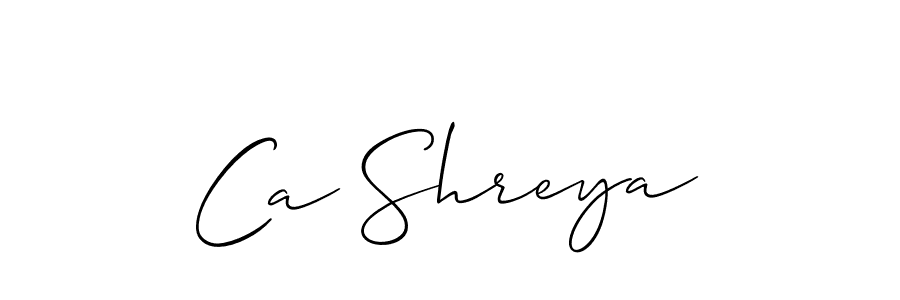 This is the best signature style for the Ca Shreya name. Also you like these signature font (Allison_Script). Mix name signature. Ca Shreya signature style 2 images and pictures png