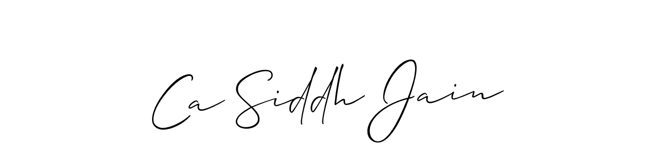 Once you've used our free online signature maker to create your best signature Allison_Script style, it's time to enjoy all of the benefits that Ca Siddh Jain name signing documents. Ca Siddh Jain signature style 2 images and pictures png