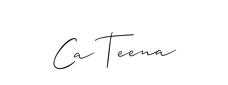 Best and Professional Signature Style for Ca Teena. Allison_Script Best Signature Style Collection. Ca Teena signature style 2 images and pictures png