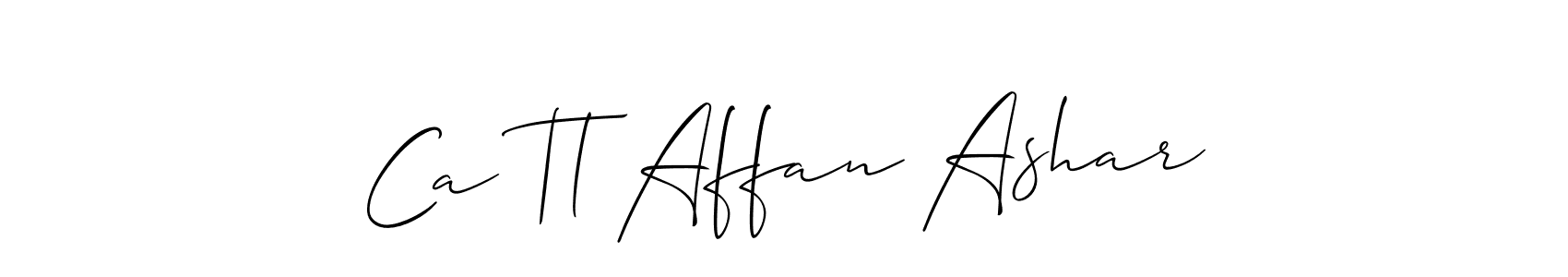 Check out images of Autograph of Ca Tl Affan Ashar name. Actor Ca Tl Affan Ashar Signature Style. Allison_Script is a professional sign style online. Ca Tl Affan Ashar signature style 2 images and pictures png