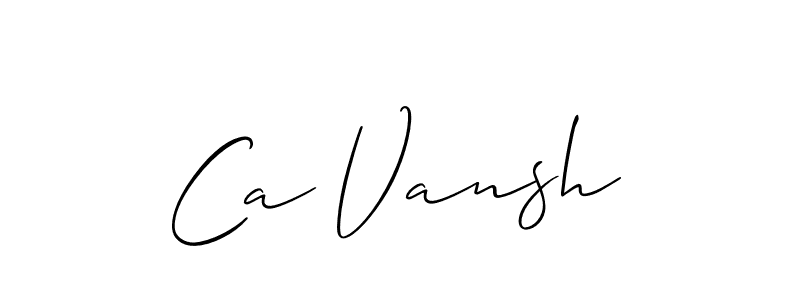 You can use this online signature creator to create a handwritten signature for the name Ca Vansh. This is the best online autograph maker. Ca Vansh signature style 2 images and pictures png