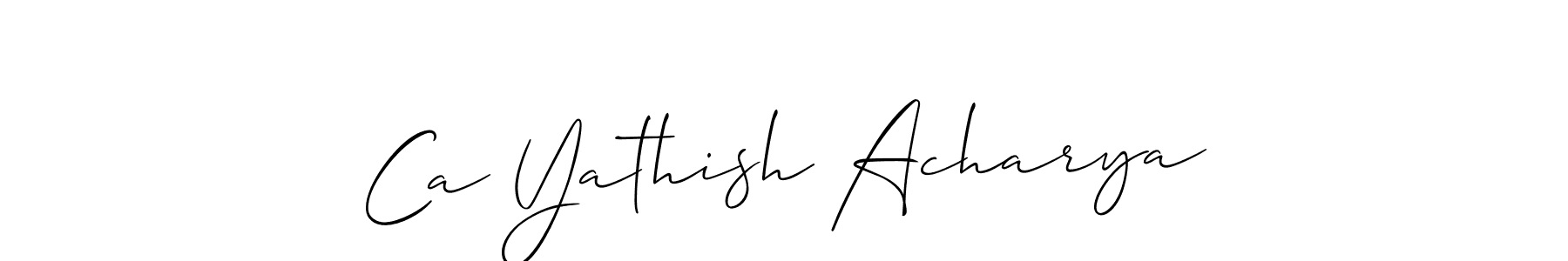 Here are the top 10 professional signature styles for the name Ca Yathish Acharya. These are the best autograph styles you can use for your name. Ca Yathish Acharya signature style 2 images and pictures png