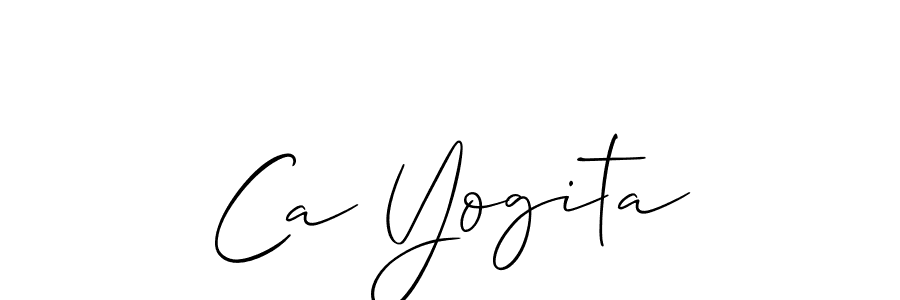 You can use this online signature creator to create a handwritten signature for the name Ca Yogita. This is the best online autograph maker. Ca Yogita signature style 2 images and pictures png