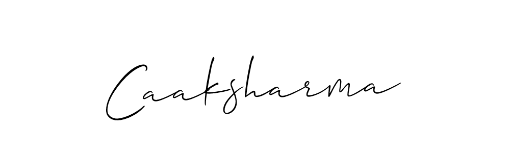 How to make Caaksharma signature? Allison_Script is a professional autograph style. Create handwritten signature for Caaksharma name. Caaksharma signature style 2 images and pictures png