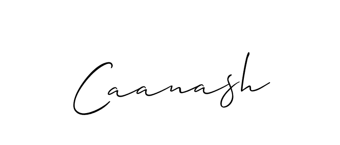 How to make Caanash name signature. Use Allison_Script style for creating short signs online. This is the latest handwritten sign. Caanash signature style 2 images and pictures png