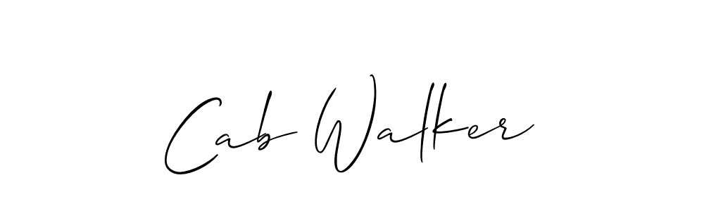 Make a beautiful signature design for name Cab Walker. Use this online signature maker to create a handwritten signature for free. Cab Walker signature style 2 images and pictures png