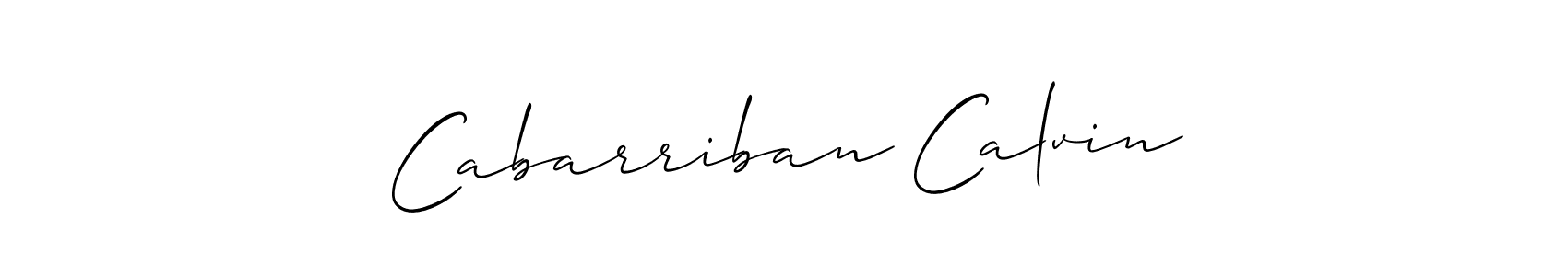 if you are searching for the best signature style for your name Cabarriban Calvin. so please give up your signature search. here we have designed multiple signature styles  using Allison_Script. Cabarriban Calvin signature style 2 images and pictures png