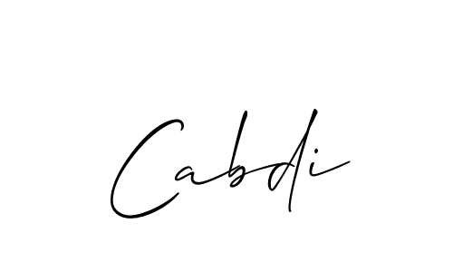How to make Cabdi name signature. Use Allison_Script style for creating short signs online. This is the latest handwritten sign. Cabdi signature style 2 images and pictures png