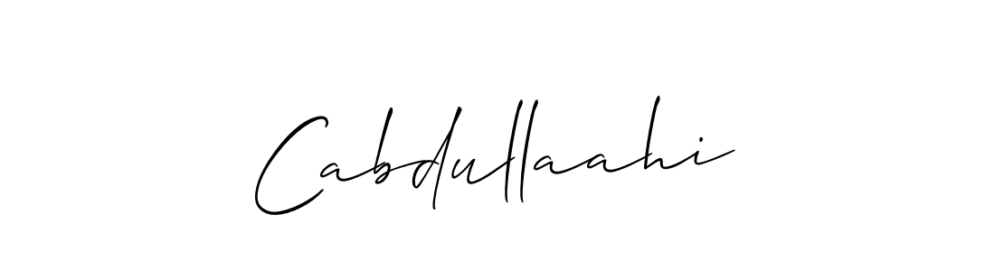 Once you've used our free online signature maker to create your best signature Allison_Script style, it's time to enjoy all of the benefits that Cabdullaahi name signing documents. Cabdullaahi signature style 2 images and pictures png