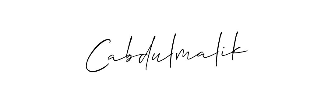 How to Draw Cabdulmalik signature style? Allison_Script is a latest design signature styles for name Cabdulmalik. Cabdulmalik signature style 2 images and pictures png