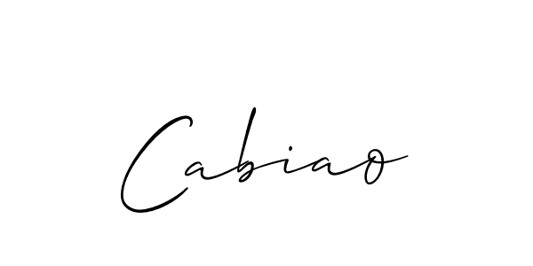 Also we have Cabiao name is the best signature style. Create professional handwritten signature collection using Allison_Script autograph style. Cabiao signature style 2 images and pictures png