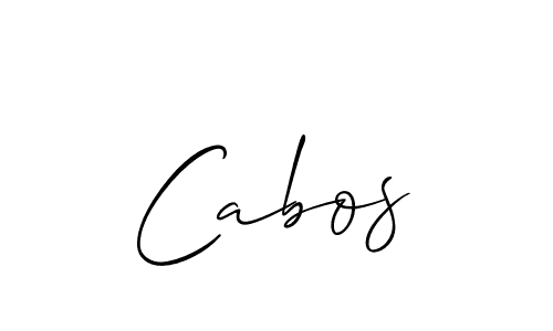 How to make Cabos signature? Allison_Script is a professional autograph style. Create handwritten signature for Cabos name. Cabos signature style 2 images and pictures png