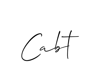 Use a signature maker to create a handwritten signature online. With this signature software, you can design (Allison_Script) your own signature for name Cabt. Cabt signature style 2 images and pictures png