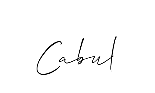 Also You can easily find your signature by using the search form. We will create Cabul name handwritten signature images for you free of cost using Allison_Script sign style. Cabul signature style 2 images and pictures png