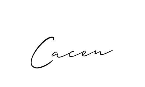 Also we have Cacen name is the best signature style. Create professional handwritten signature collection using Allison_Script autograph style. Cacen signature style 2 images and pictures png