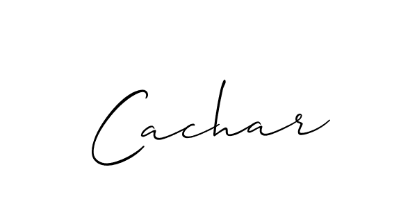 Cachar stylish signature style. Best Handwritten Sign (Allison_Script) for my name. Handwritten Signature Collection Ideas for my name Cachar. Cachar signature style 2 images and pictures png