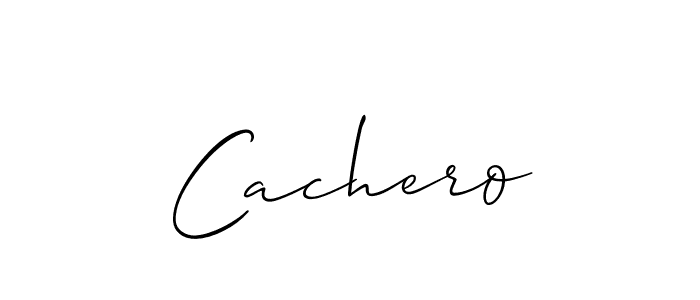 Design your own signature with our free online signature maker. With this signature software, you can create a handwritten (Allison_Script) signature for name Cachero. Cachero signature style 2 images and pictures png
