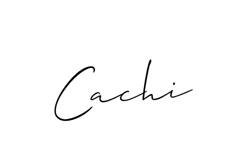 Create a beautiful signature design for name Cachi. With this signature (Allison_Script) fonts, you can make a handwritten signature for free. Cachi signature style 2 images and pictures png