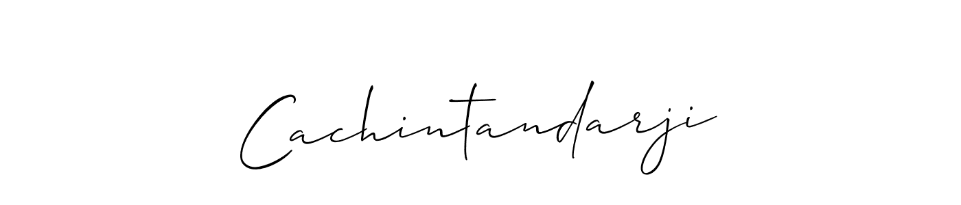 Use a signature maker to create a handwritten signature online. With this signature software, you can design (Allison_Script) your own signature for name Cachintandarji. Cachintandarji signature style 2 images and pictures png