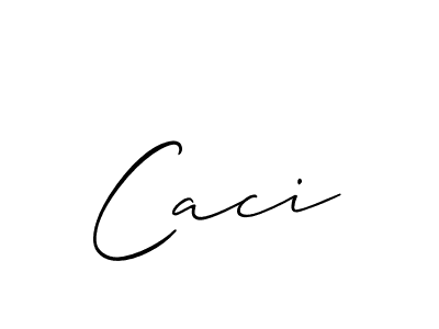 You should practise on your own different ways (Allison_Script) to write your name (Caci) in signature. don't let someone else do it for you. Caci signature style 2 images and pictures png