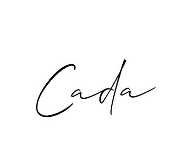 How to make Cada signature? Allison_Script is a professional autograph style. Create handwritten signature for Cada name. Cada signature style 2 images and pictures png