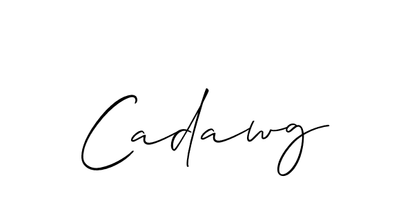 How to Draw Cadawg signature style? Allison_Script is a latest design signature styles for name Cadawg. Cadawg signature style 2 images and pictures png