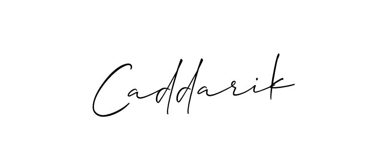Use a signature maker to create a handwritten signature online. With this signature software, you can design (Allison_Script) your own signature for name Caddarik. Caddarik signature style 2 images and pictures png